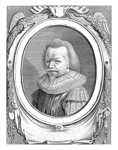 约翰内斯 托伦丢的肖像 范德韦尔德 1628年阿姆斯特丹画家约翰内斯 托伦丢的肖像 享年39岁 — 图库照片