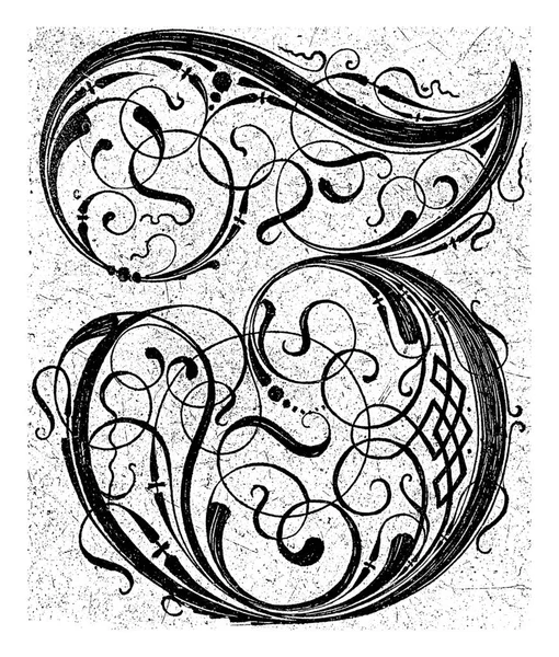 Буква Анонимная 1600 1699 Винтажная Гравировка — стоковое фото