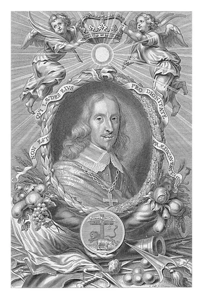 Портрет Леопольда Виллема Эрцгерцога Австрийского Корнелис Галле 1638 1678 Портрет — стоковое фото