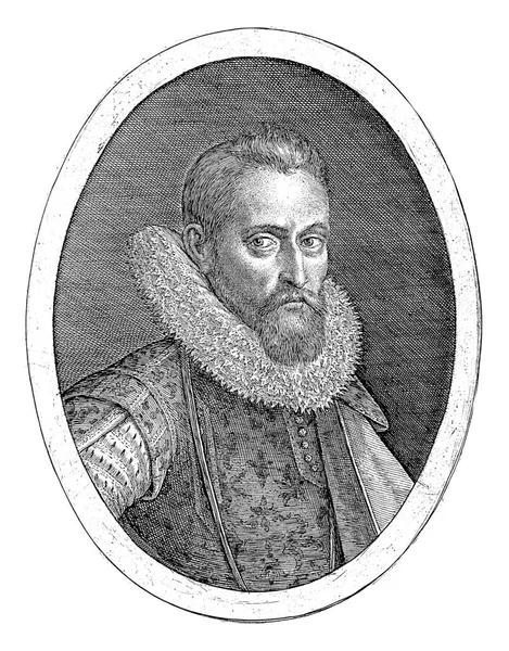 Портрет Венцеля Кобергера Криспін Ван Пассе 1574 1637 Портрет Художника — стокове фото