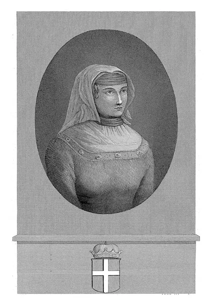 Portrait Marguerite Autriche Duchesse Savoie Régente Des Pays Bas Marge — Photo