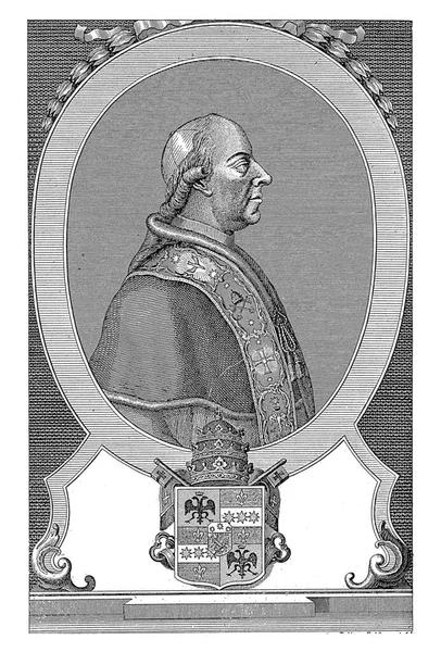 Pius六世的肖像 Georg Mathus Probst 1775 1788年 — 图库照片