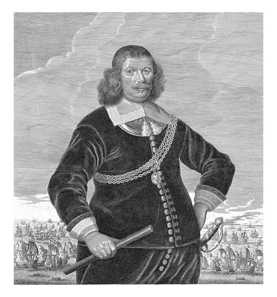 Portret Pieter Florisse Pieter Holsteyn Abrahamie Liedts Lub 1658 1673 — Zdjęcie stockowe