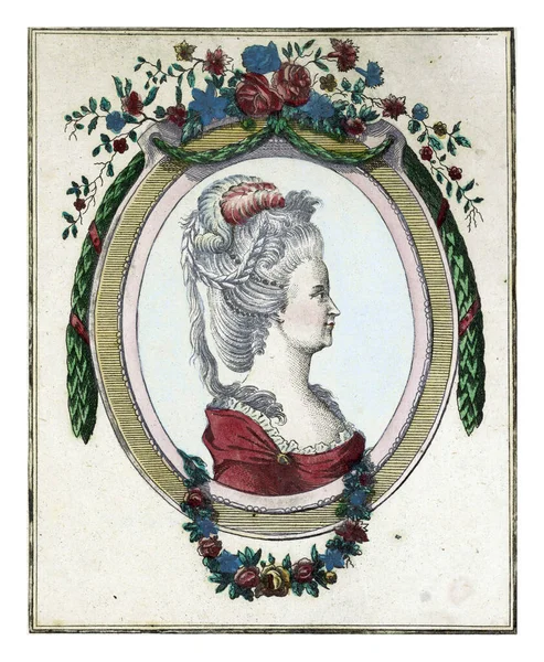 Ritratto Wilhelmina Prussia Joseph Gleich 1767 1849 Ritratto Wilhelmina Ovale — Foto Stock