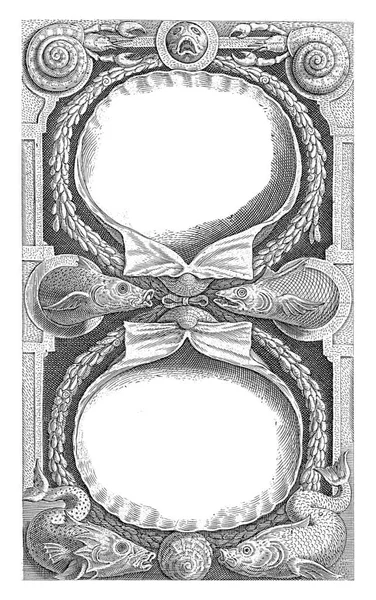 Titulní Tisk Série Potokové Vodní Nymfy Philips Galle 1587 Kartuši — Stock fotografie