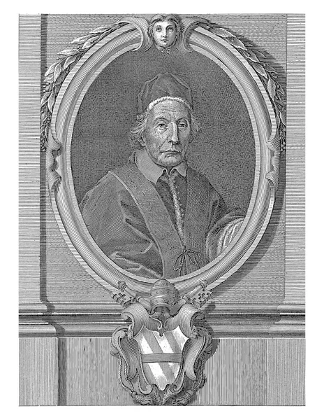 Portret Van Paus Clemens Xii Rocco Pozzi Naar Agostino Masucci — Stockfoto