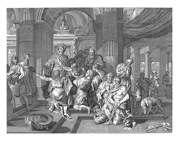 ヨセフは 1668年から1702年にかけてゲラルド レーゼがエジプトの宮殿で兄弟たちに知られた後 兄弟たちに知られています — ストック写真