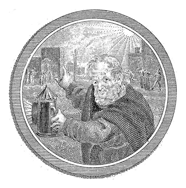 ランタンとのディオゲネス ライニエ ヴィンケルズ 1751年 1816年 — ストック写真