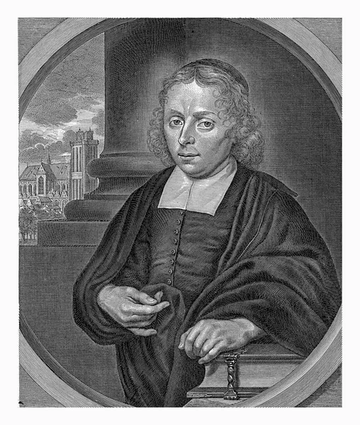 Retrato Jacobus Van Oldenburg Clérigo Jan Luyken Depois Houbraken 1682 — Fotografia de Stock