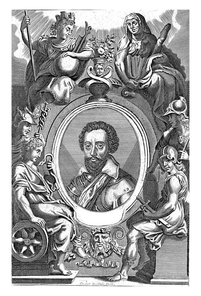 Portret Van Charles Gontaut Gaspar Bouttats Naar Cornelis Galle Naar — Stockfoto