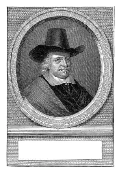 Retrato Prefeito Amsterdã Câmara Municipal Hendrick Dircksz Espelho Oval Retrato — Fotografia de Stock