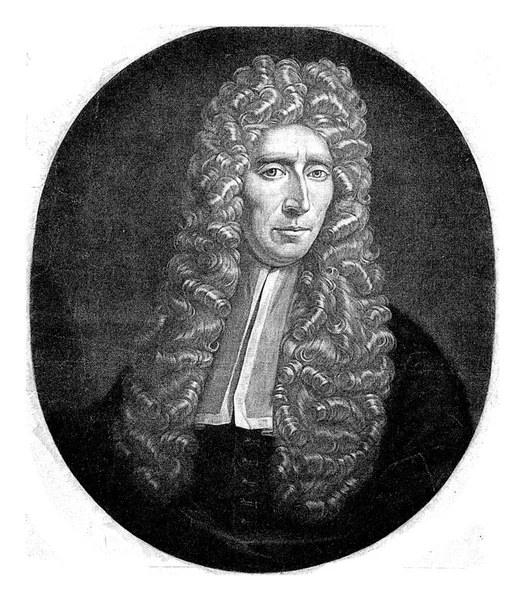 Portrét Lékaře Botanika Fredericka Ruysche Juriaen Pool 1694 — Stock fotografie