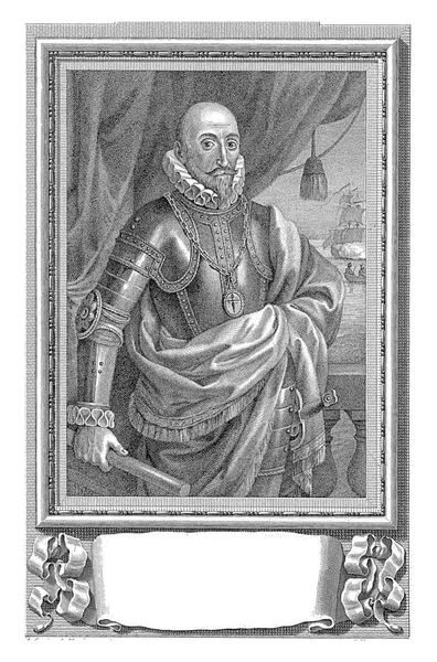 Portret Van Lvaro Bazan Bartolome Vazquez Naar Antonio Carnicero 1759 — Stockfoto