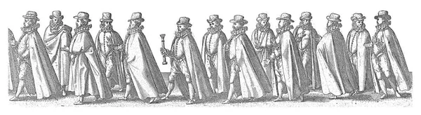 Hoja Última Hoja Procesión Fúnebre Guillermo Orange Delft Agosto 1584 —  Fotos de Stock
