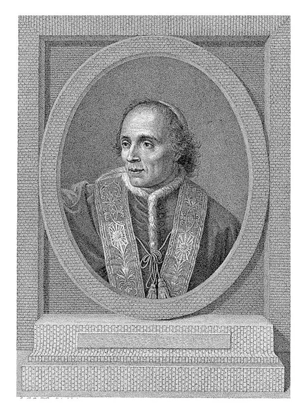 教皇庇护七世的画像 路易吉 法布里 巴普蒂斯特 约瑟夫 威卡之后 1788 1835年 — 图库照片