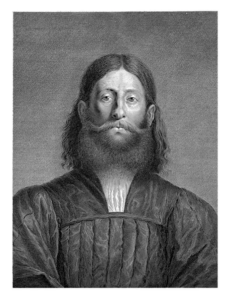 乔尔乔内的画像 胡子半身像 — 图库照片