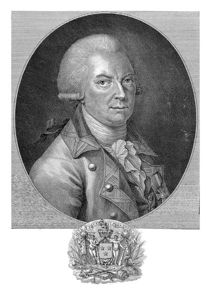 Портрет Жозефа Графа Мюррея Мельгума Антуана Александра Жозефа Кардона 1787 — стоковое фото