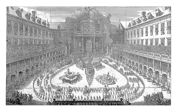 Kolotoč Hofburgu Vídni Jan Van Ossenbeeck Nikolaas Van Hoy 1667 — Stock fotografie