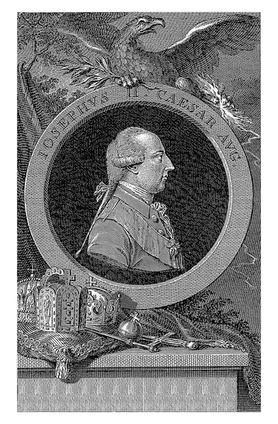 Portret Van Keizer Jozef Johann Ernst Mansfeld 1781 — Stockfoto