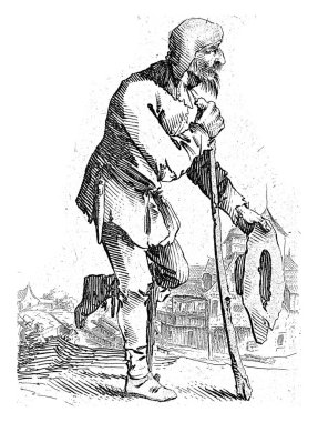 The print is part of a twelve-part series of prints depicting farmers.