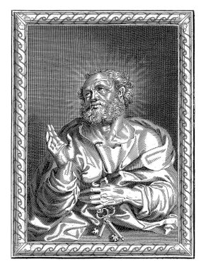 H. Petrus, Pierre Landry (muhtemelen), Pierre Landry, 1640 - 1701, eski oyma..