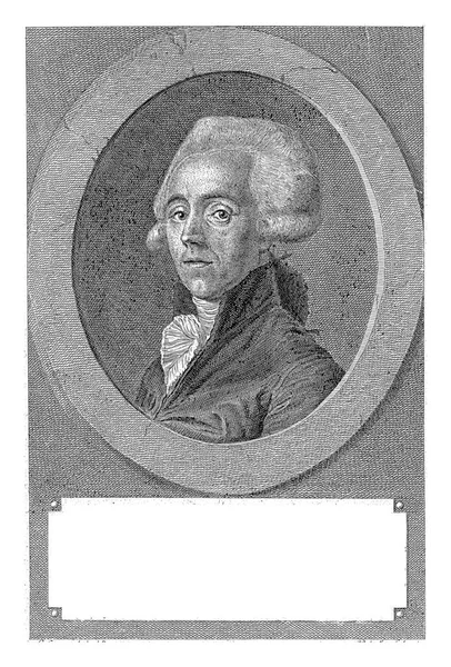 Jean Louis Baudelocque Pieter Mare 초상화 Camus 1790 Portrait Obsteician — 스톡 사진