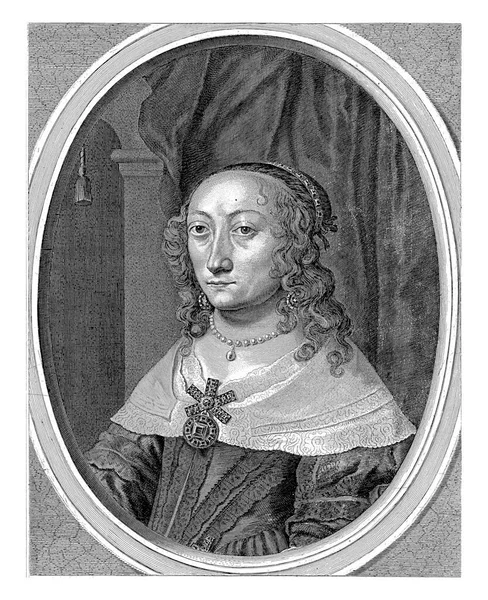 カトリーナ シャーロッタの肖像 Palatinate NeuburgのPalatine Neuburg伯爵夫人 ヴォルフガング ウィレム ファン Palatinate Neuburgの妻 — ストック写真