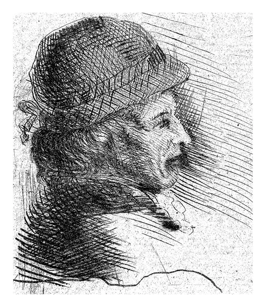 右の帽子を被った男の頭 ベルナール コックラー 1756年 1817年 — ストック写真