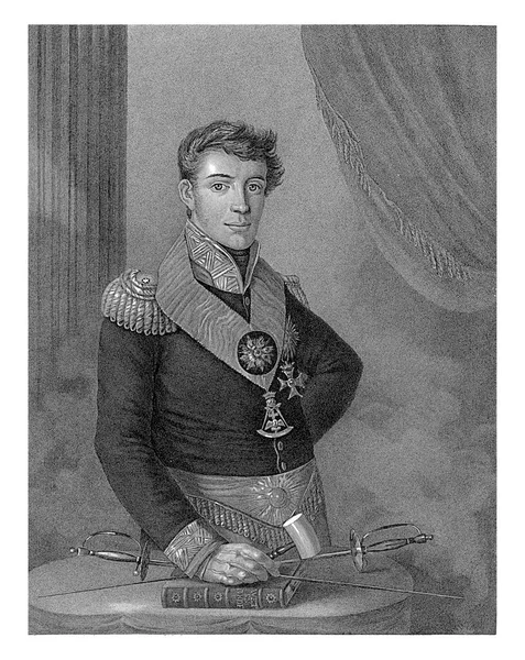 Porträtt Fredrik Prins Nederländerna Dirk Sluyter Efter Harmanus Langerveld 1817 — Stockfoto