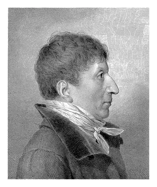 Portret Van Een Onbekende Man Profiel Rechts Benoit Taurel 1818 — Stockfoto