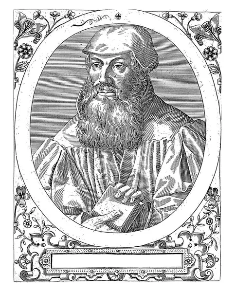 Retrato Conrad Lycosthenes Robert Boissard 1597 1599 — Fotografia de Stock