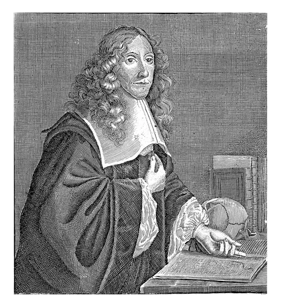 コルネリス ファン ボオード肖像 ハーメン マイヤー 1650年 1680年コルネリス ファン ヴォオードの肖像 ミデルブルクの外科医 — ストック写真
