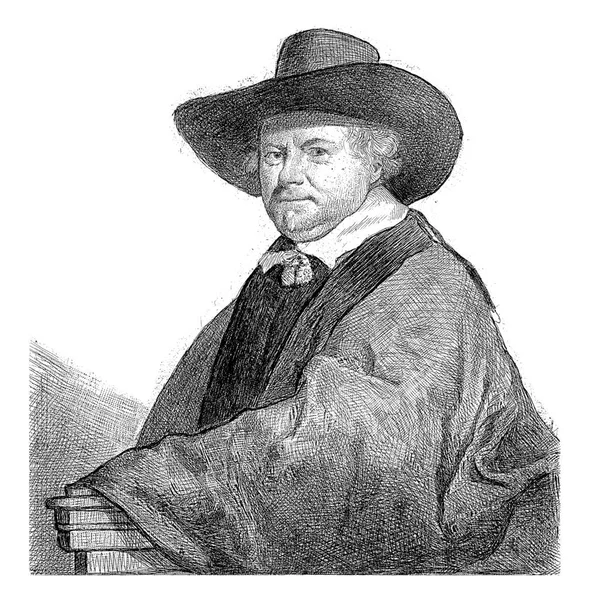Retrato Jan Van Goyen Carel Moor Depois Gerard Ter Borch — Fotografia de Stock