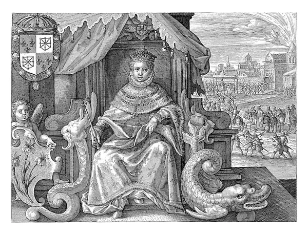 Медея Дает Джейсону Фотографию Ганимеда Орлом Георг Пенц 1539 Медея — стоковое фото