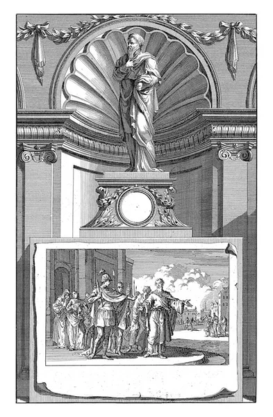 Hilarius Van Poitiers Kerkleraar Jan Luyken Naar Jan Goeree 1698 — Stockfoto