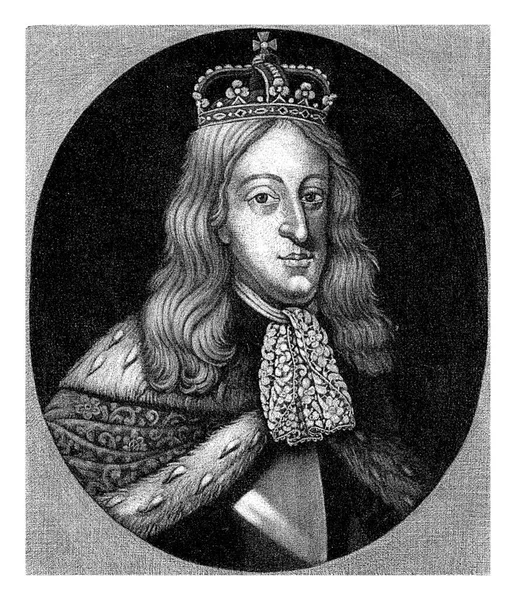 Charles King Spain Royal Crown His Head Coronation Mantle His — Stock Photo, Image