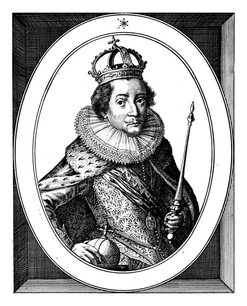 Porträtt Fredrik Pfalz Anonym 1619 1652 Frederik Pfalz Med Krona — Stockfoto
