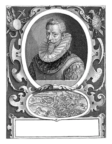 Portrét Adolfa Von Schwarzenberga Generála Svaté Říše Římské Pod Jeho — Stock fotografie