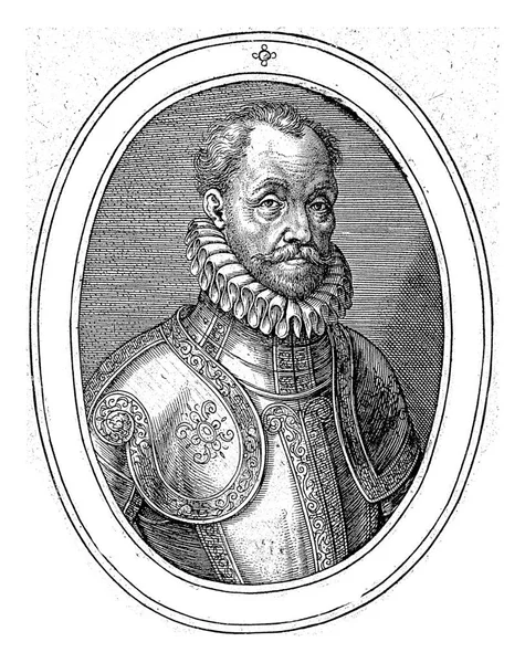 Retrato Guilherme Príncipe Orange Hieronymus Wierix 1579 1583 Retrato Guilherme — Fotografia de Stock