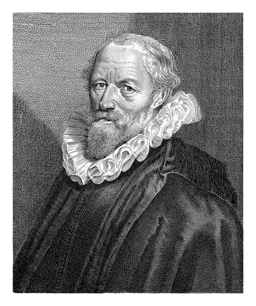 Портрет Якоба Матама Ван Вельде Після Пітера Келеша Soutman 1630 — стокове фото