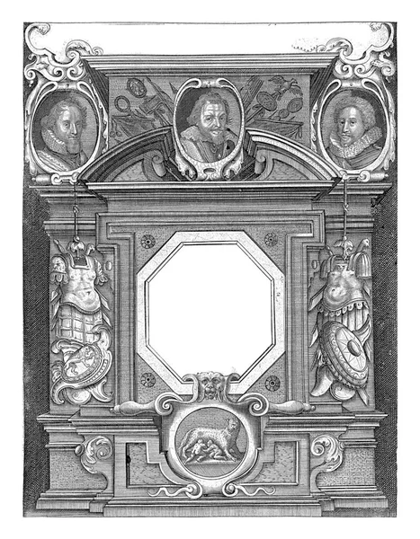 Retratos Maurits Philip Willem Frederik Hendrik Cada Uma Moldura Oval — Fotografia de Stock