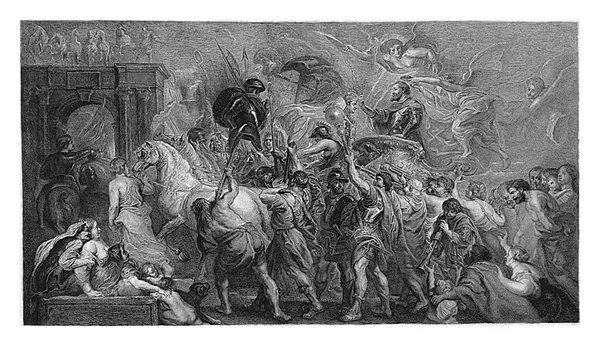 Henry Vstupuje Paříže Alegorie Frans Lauwers Peter Paul Rubens 1864 — Stock fotografie