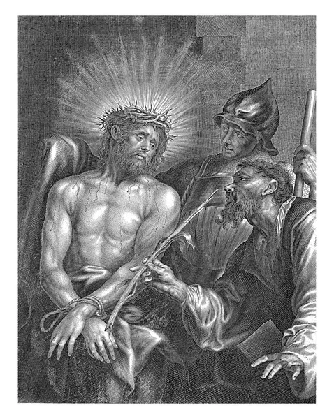 Христос Показав Людям Ecce Homo Корнелісу Галле 1670 1735 — стокове фото
