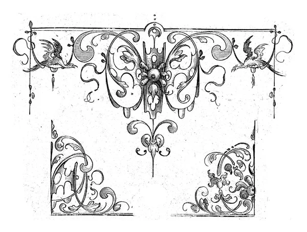Φύλλο Από Σειρά Φύλλων Παραδείγματα Εγχάρακτων Διακοσμητικών Άκρων Κυπέλλων Μορφή — Φωτογραφία Αρχείου
