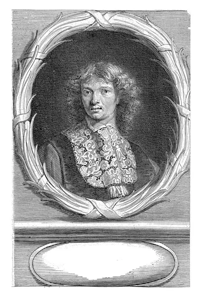 Portrait Dutch Physician Reinier Graaf 1641 1673 Depicted Oval Frame — Stock Photo, Image
