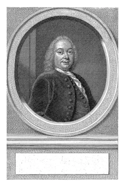 Jonas Witsen Jacob Houbraken 초상화 Frans Van Der Mijn 1749 — 스톡 사진