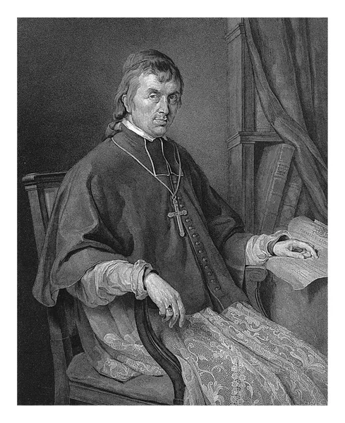 科尼利厄斯 卢多维克斯 范维克洛斯的肖像库里姆主教亨里克斯 威廉默斯 库文贝格 查尔斯 范贝伦 1837年 — 图库照片
