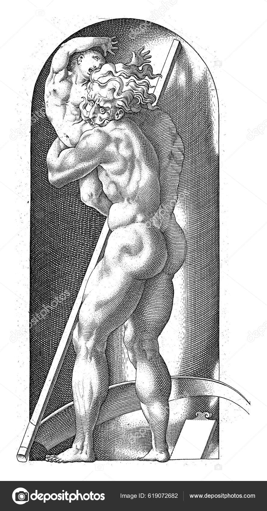 Saturno Deus Romano Agricultura Devora Dos Seus Filhos Nicho Seu Ilustração  de ©Morphart #619072682, image size:887x1700