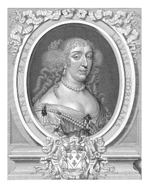 Anne Marie Louise d 'Orleans' ın portresi, Montpensier Düşesi, Pieter van Schuppen, Gilbert de Seve 'den sonra, 1666