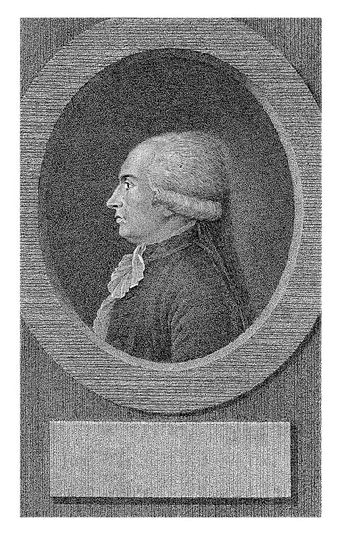 Portrait Isaac Rene Guy Chapelier Lambertus Antonius Claessens 1792 1808 — Stock Photo, Image